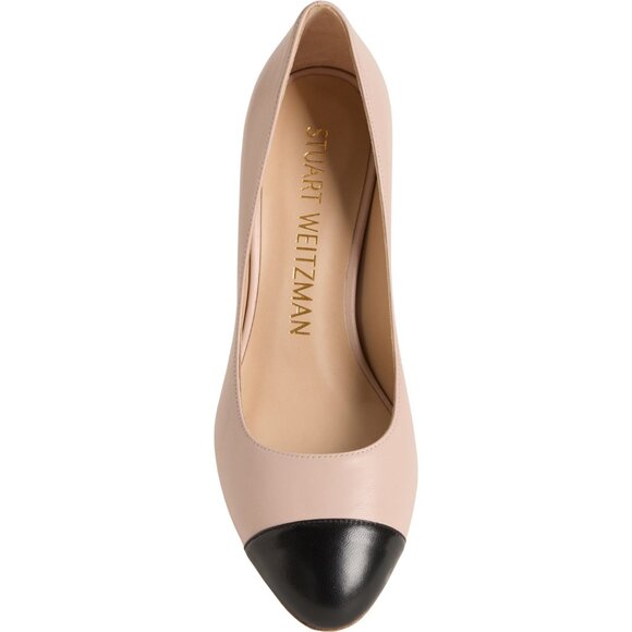 Stuart Weitzman Made in Spain Flareblock 60 Pumps - Leather (For Women) - Picture 2 of 4